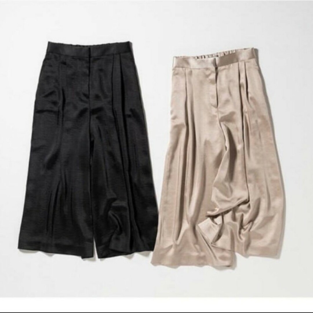 Theory luxe(セオリーリュクス)の21AW  Canal Posey　ミモレ丈パンツ　黒　３６ レディースのパンツ(キュロット)の商品写真