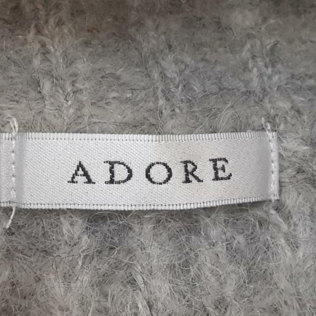 ADORE(アドーア)のADORE(アドーア) 長袖セーター サイズ38 M レディース美品  - グレー タートルネック レディースのトップス(ニット/セーター)の商品写真