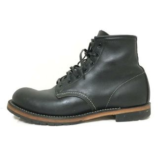 Red Wing(レッドウイング) ショートブーツ 26.5 メンズ - 9014 黒 レザー(ブーツ)