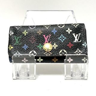 ルイヴィトン(LOUIS VUITTON)のLOUIS VUITTON(ルイヴィトン) キーケース モノグラムマルチカラー ミュルティクレ4 M93732 ノワール イニシャル刻印 モノグラム･マルチカラー キャンバス(キーケース)