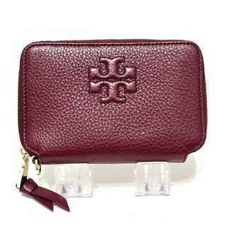 トリーバーチ(Tory Burch)のTORY BURCH(トリーバーチ) 2つ折り財布 - ボルドー ラウンドファスナー レザー(財布)