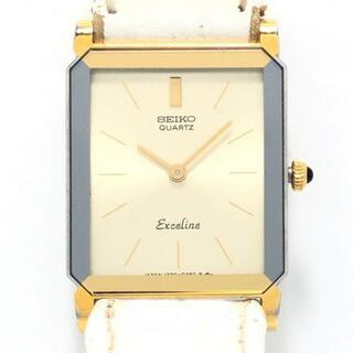 セイコー(SEIKO)のSEIKO(セイコー) 腕時計 EXCELINE(エクセリーヌ) 1220-5090 レディース 社外ベルト ゴールド(腕時計)