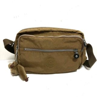 キプリング(kipling)のKipling(キプリング) ショルダーバッグ美品  ブラウン ナイロン(ショルダーバッグ)