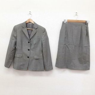 アクアスキュータム(AQUA SCUTUM)のAquascutum(アクアスキュータム) スカートスーツ レディース - グレー(スーツ)