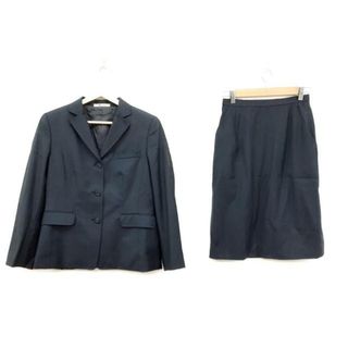 アクアスキュータム(AQUA SCUTUM)のAquascutum(アクアスキュータム) スカートスーツ サイズ2F レディース美品  - ダークネイビー(スーツ)