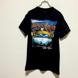 ギルタン(GILDAN)のアメリカ古着　ラスベガス　フォトプリント　半袖Tシャツ　ビッグプリント　J646(Tシャツ/カットソー(半袖/袖なし))