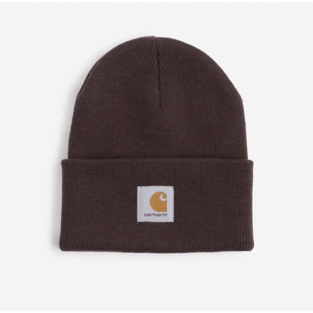 セール！　carhartt ニット帽　ニットキャップ　ブラウン メンズの帽子(ニット帽/ビーニー)の商品写真