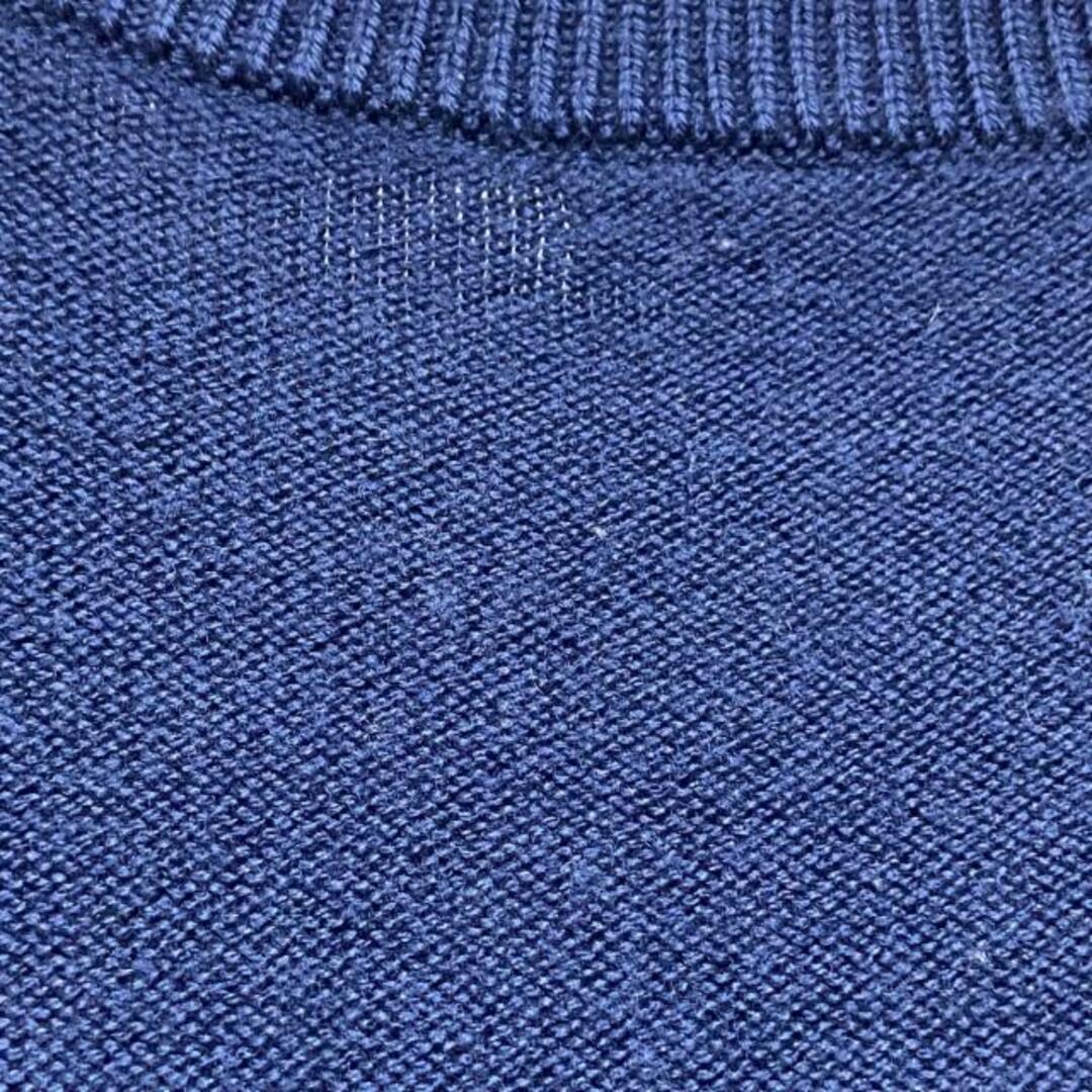 伊太利屋(イタリヤ)の伊太利屋/GKITALIYA(イタリヤ) 長袖セーター サイズ11 M レディース - ネイビー×ライトブルー×アイボリー クルーネック/ボーダー レディースのトップス(ニット/セーター)の商品写真