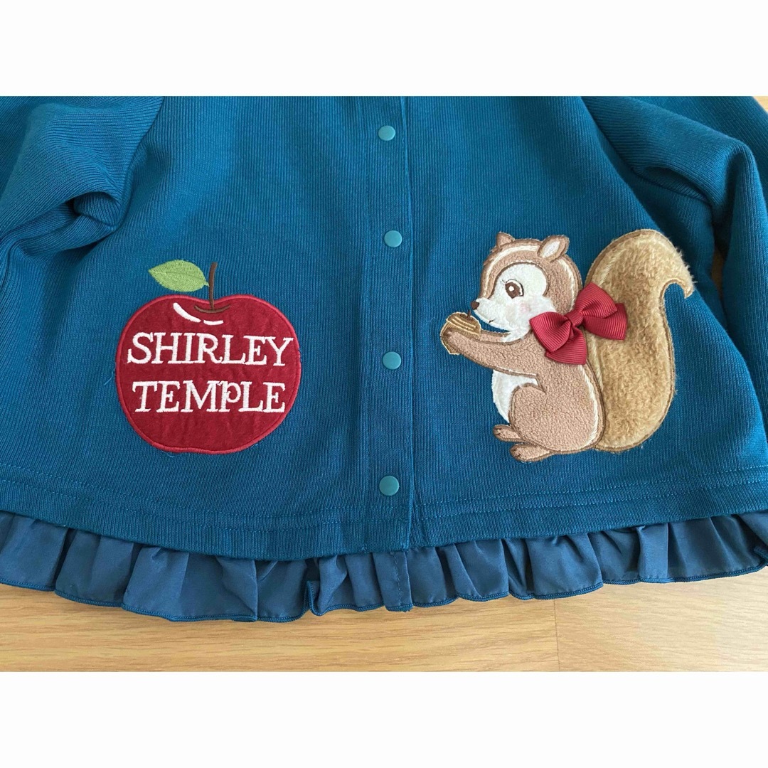 Shirley Temple(シャーリーテンプル)のシャーリーテンプル　カーディガン　リス　りんご　120 キッズ/ベビー/マタニティのキッズ服女の子用(90cm~)(カーディガン)の商品写真