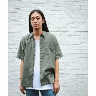 ビームス(BEAMS)の【OLIVE】BEAMS / リネン スクエア シャツ(その他)