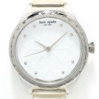 ケイトスペードニューヨーク(kate spade new york)のKate spade(ケイト) 腕時計 - KSW1603 レディース クローバー/裏スケ 白(腕時計)