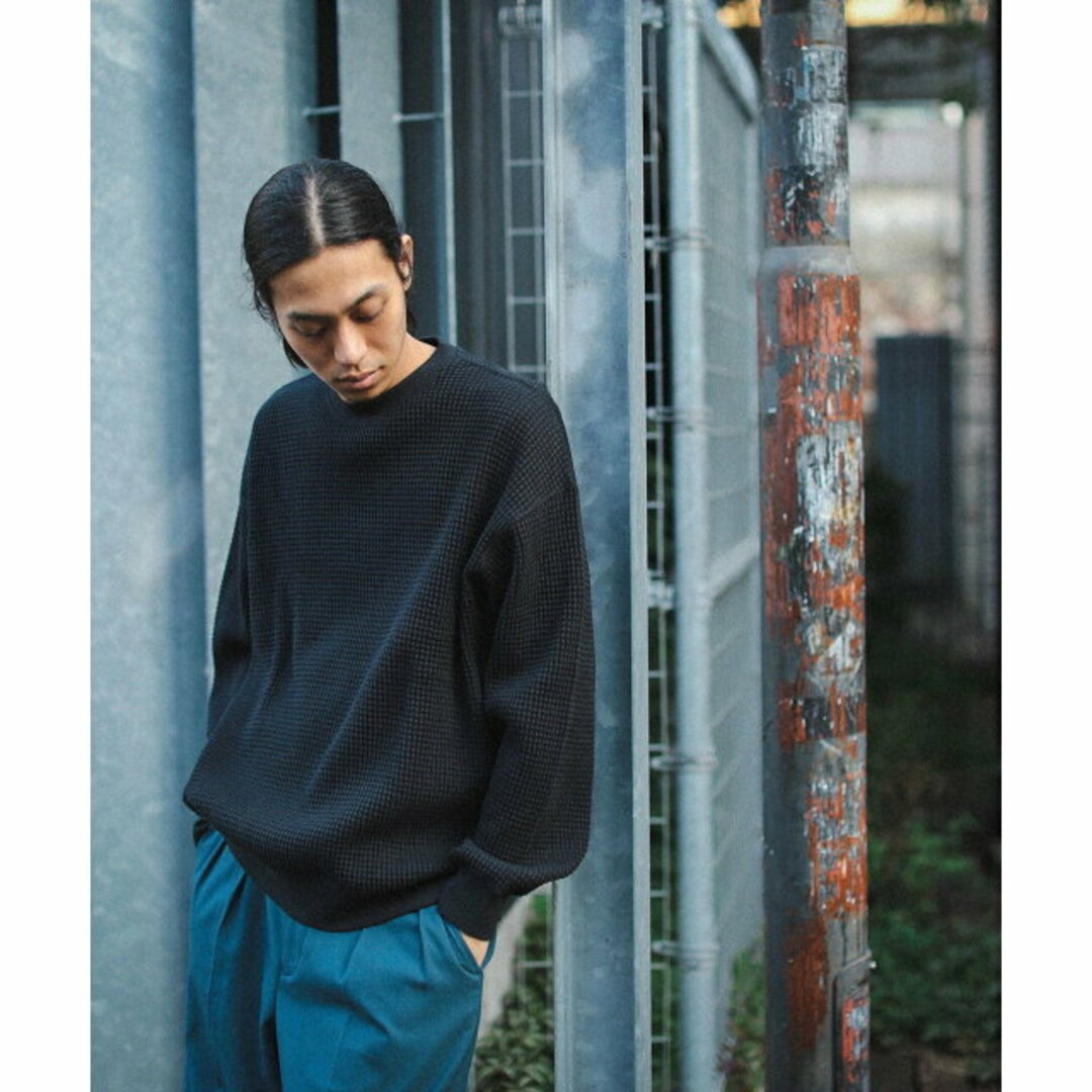 BEAMS(ビームス)の【BLACK】BEAMS / サーマル クルーネック スウェット その他のその他(その他)の商品写真