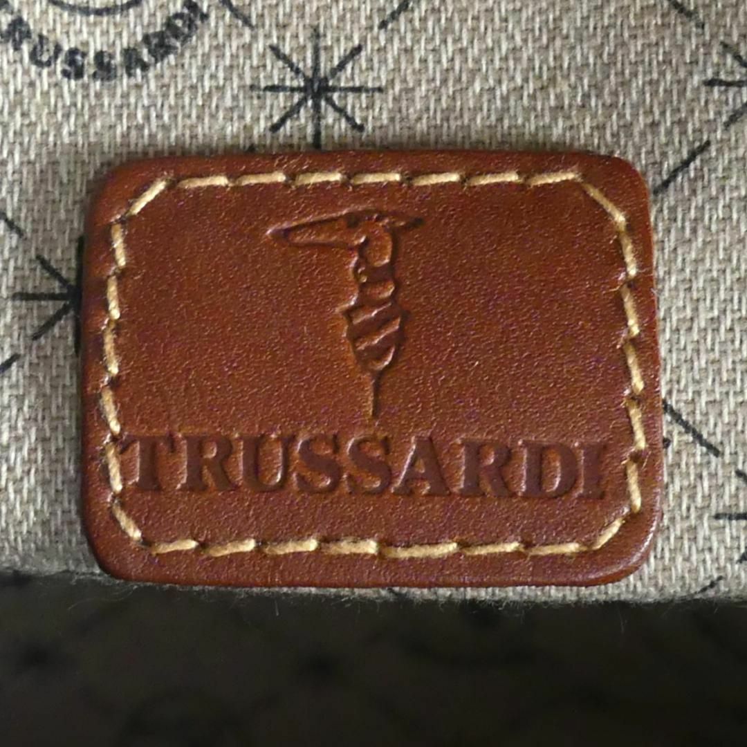 Trussardi(トラサルディ)のTRUSSARDI トラサルディ ボストンバッグ 旅行 茶 黒 NR3680 レディースのバッグ(ボストンバッグ)の商品写真