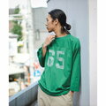 【GREEN】BEAMS / ルーズ ナンバリング Tシャツ