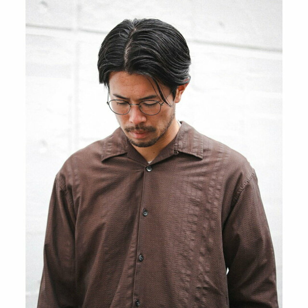 BEAMS(ビームス)の【BROWN】BEAMS / ドビー ルーズ オープンカラーシャツ その他のその他(その他)の商品写真