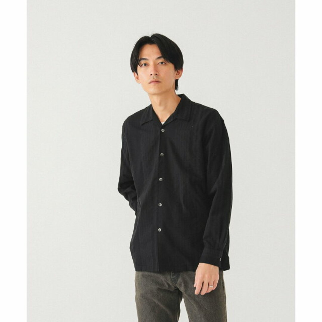 BEAMS(ビームス)の【BLACK】BEAMS / ドビー ルーズ オープンカラーシャツ その他のその他(その他)の商品写真