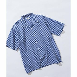 ビームス(BEAMS)の【BLUE】BEAMS / ルーズフィット ギンガムチェック オープンカラー シャツ(その他)