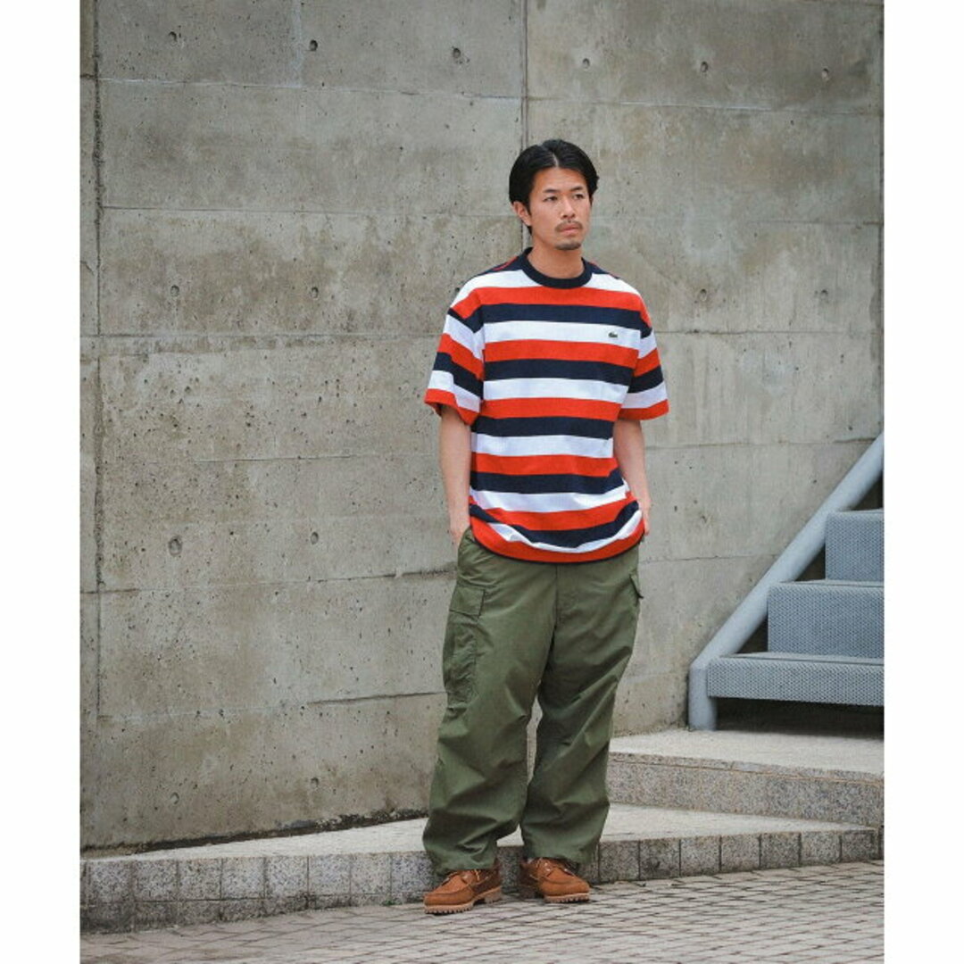 BEAMS(ビームス)の【NAVYxWHTxRED】【4】LACOSTE for BEAMS / 別注 ボーダー Tシャツ その他のその他(その他)の商品写真