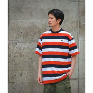 ビームス(BEAMS)の【NAVYxWHTxRED】LACOSTE for BEAMS / 別注 ボーダー Tシャツ(その他)