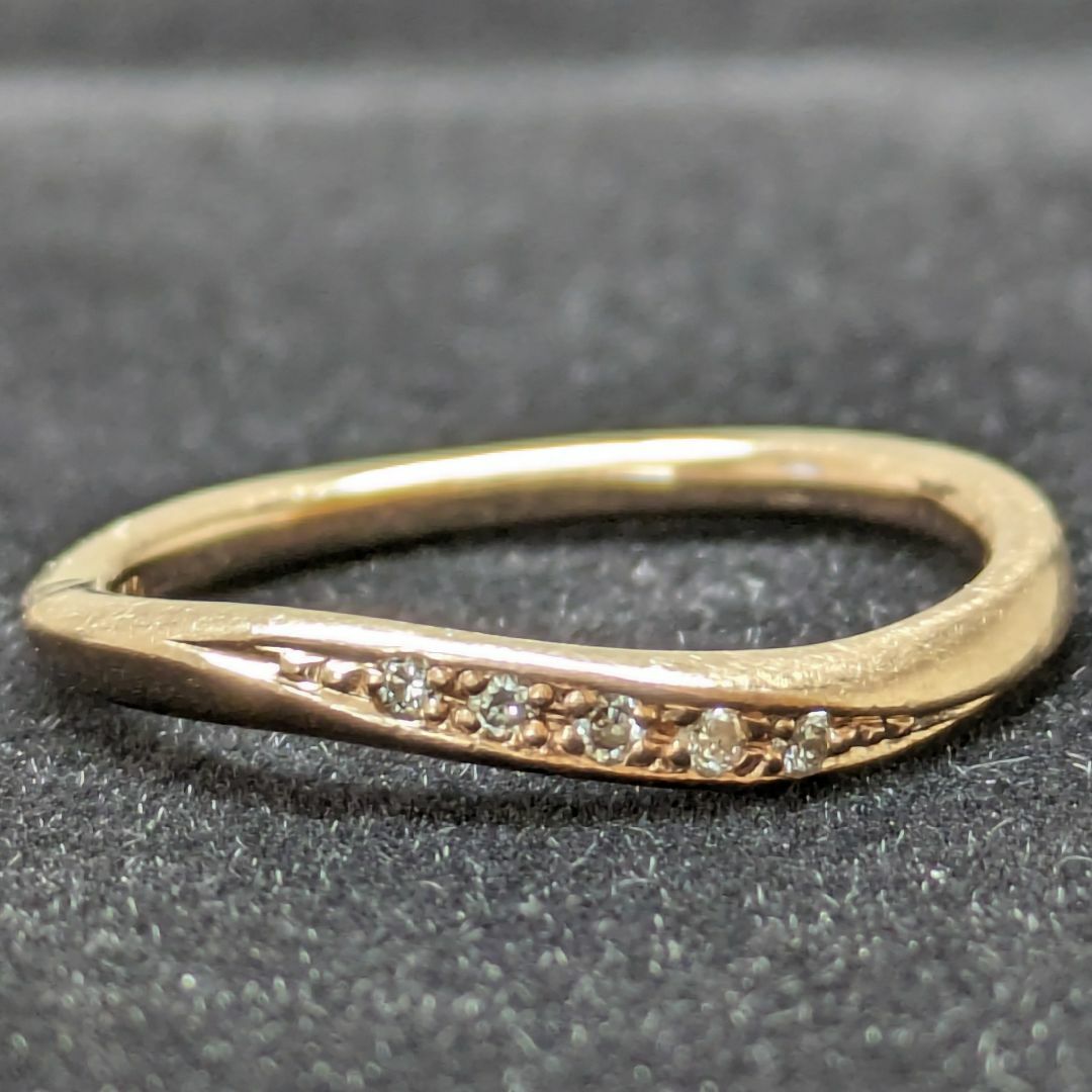 4℃(ヨンドシー)の692 4℃ダイヤリングK10PGピンクゴールド6号 レディースのアクセサリー(リング(指輪))の商品写真