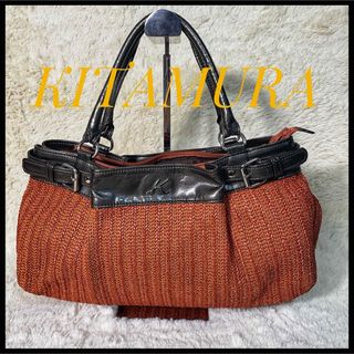 キタムラ(Kitamura)のキタムラ　KITAMURA ハンドバッグ　編み込み　pvc(ハンドバッグ)