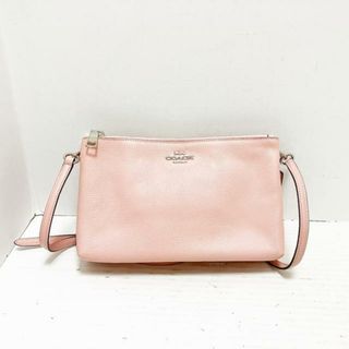 コーチ(COACH)のCOACH(コーチ) ショルダーバッグ ラグジュアリー ペブルド レザー レイラ クロスボディー F34265 ピンクベージュ レザー(ショルダーバッグ)