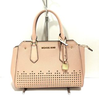 マイケルコース(Michael Kors)のMICHAEL KORS(マイケルコース) ハンドバッグ - ピンク スタッズ レザー(ハンドバッグ)