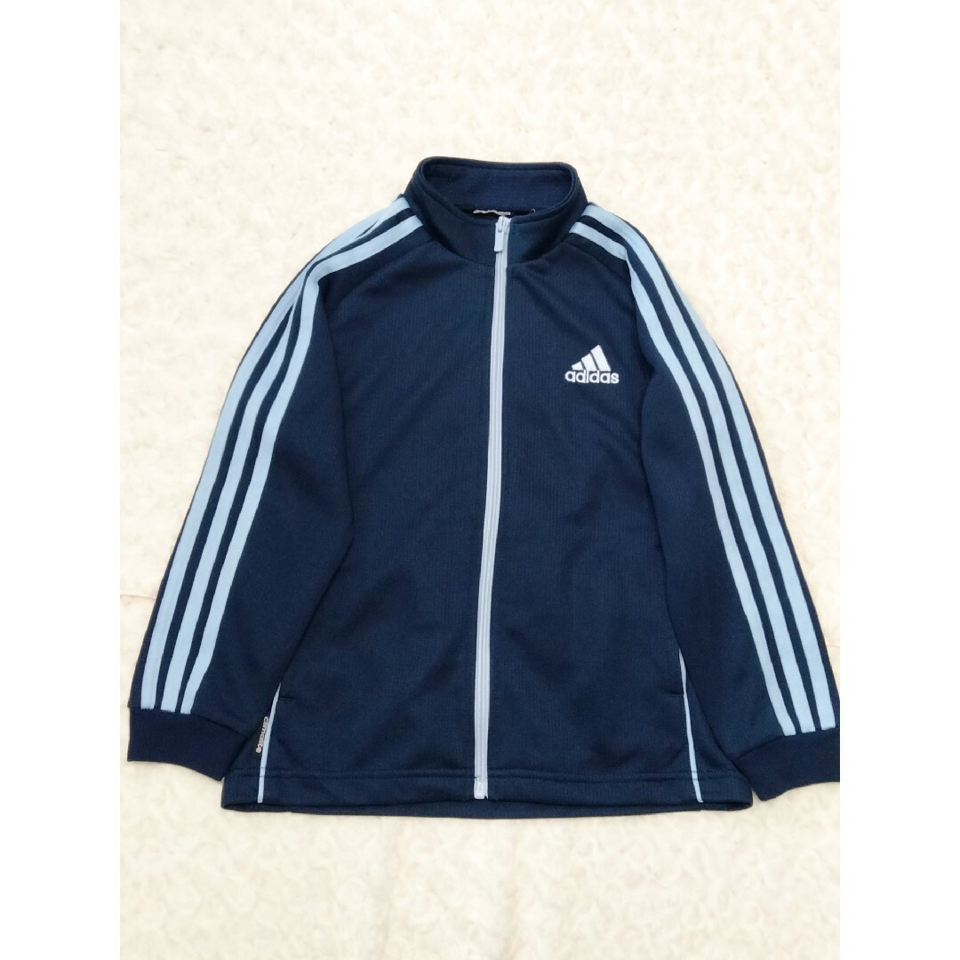 adidas(アディダス)の美品 adida アディダス ジャージ ネイビー 140 キッズ/ベビー/マタニティのキッズ服男の子用(90cm~)(その他)の商品写真