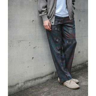 ビームス(BEAMS)の【BURGUNDY】BEAMS / プリント ピンタック スラックス(その他)