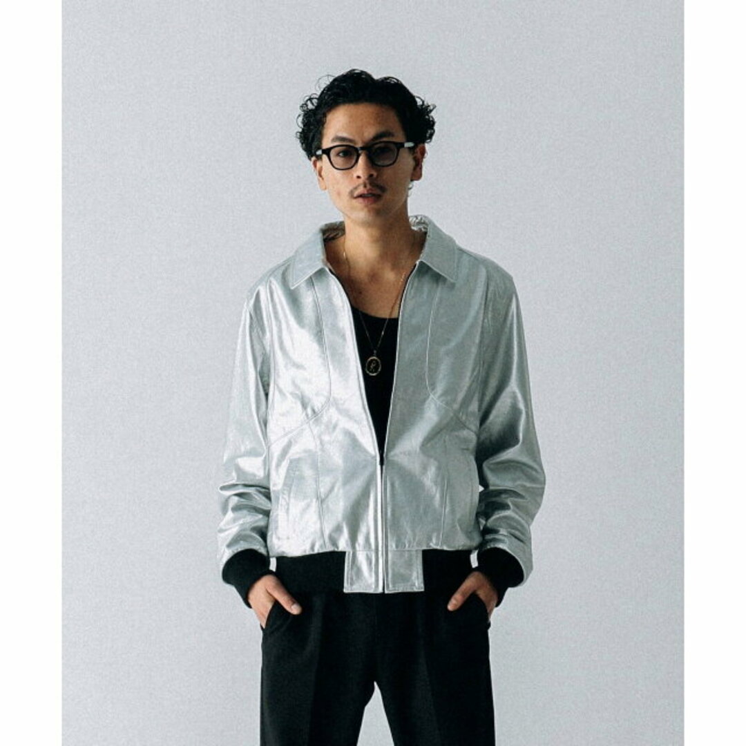 BEAMS - 【SILVER】VAPORIZE / Goat Leather Zip Blousonの通販 by