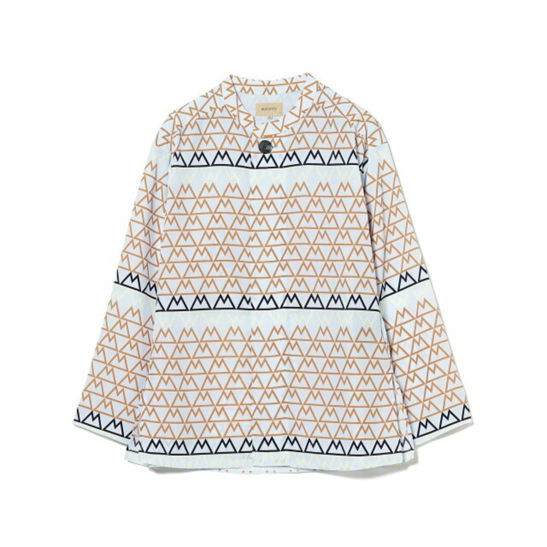 BEAMS BOY(ビームスボーイ)の【PALE_BLUE】【1】maturely / Logogram Print Blouse レディースのトップス(シャツ/ブラウス(長袖/七分))の商品写真