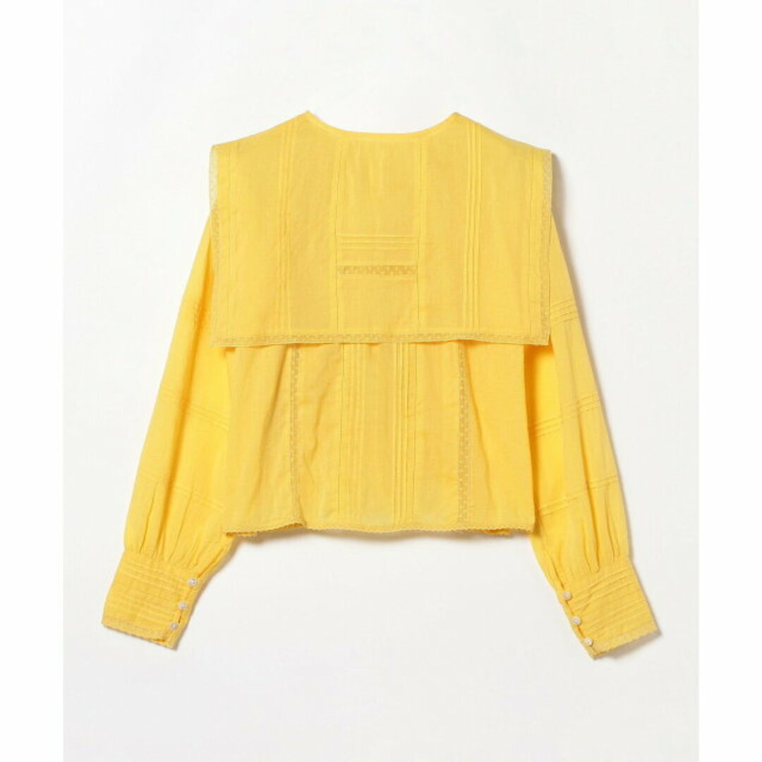 BEAMS BOY(ビームスボーイ)の【YELLOW】BEAMS BOY / ヴィンテージ レース デタッチカラー ロングスリーブ 23SS レディースのトップス(シャツ/ブラウス(長袖/七分))の商品写真