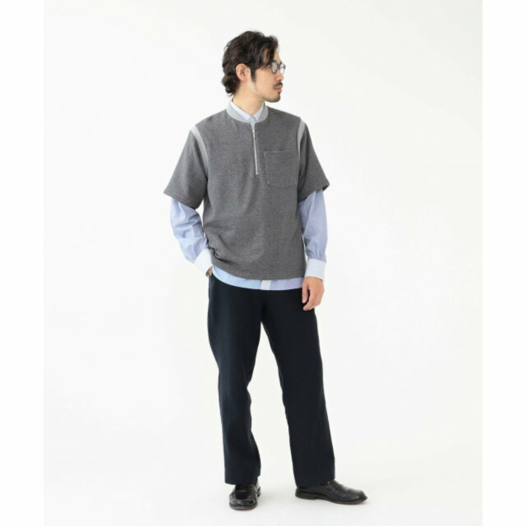 BEAMS PLUS(ビームスプラス)の【GRAY】TUBE * BEAMS PLUS / 別注 Half Zip Short Sleeve Sweat メンズのトップス(スウェット)の商品写真