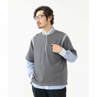 ビームスプラス(BEAMS PLUS)の【GRAY】TUBE * BEAMS PLUS / 別注 Half Zip Short Sleeve Sweat(スウェット)