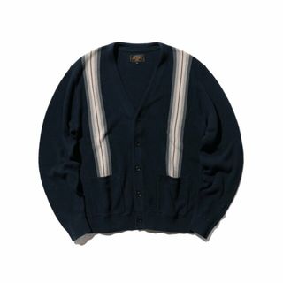 ビームスプラス(BEAMS PLUS)の【NAVY】BEAMS PLUS / コットン ジャカード ストライプ カーディガン(その他)