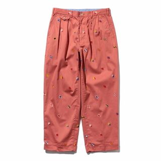 ビームスプラス(BEAMS PLUS)の【NANTUCKET_RED】BEAMS PLUS / 2プリーツ インクジェットマッピング エンブロイダリー ワイドトラウザーズ(その他)