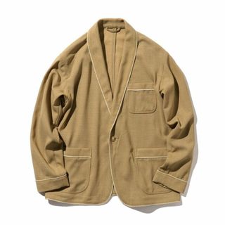 【BEIGE】BEAMS PLUS / 強撚ウール パナマ 1ボタン スモーキング ジャケット