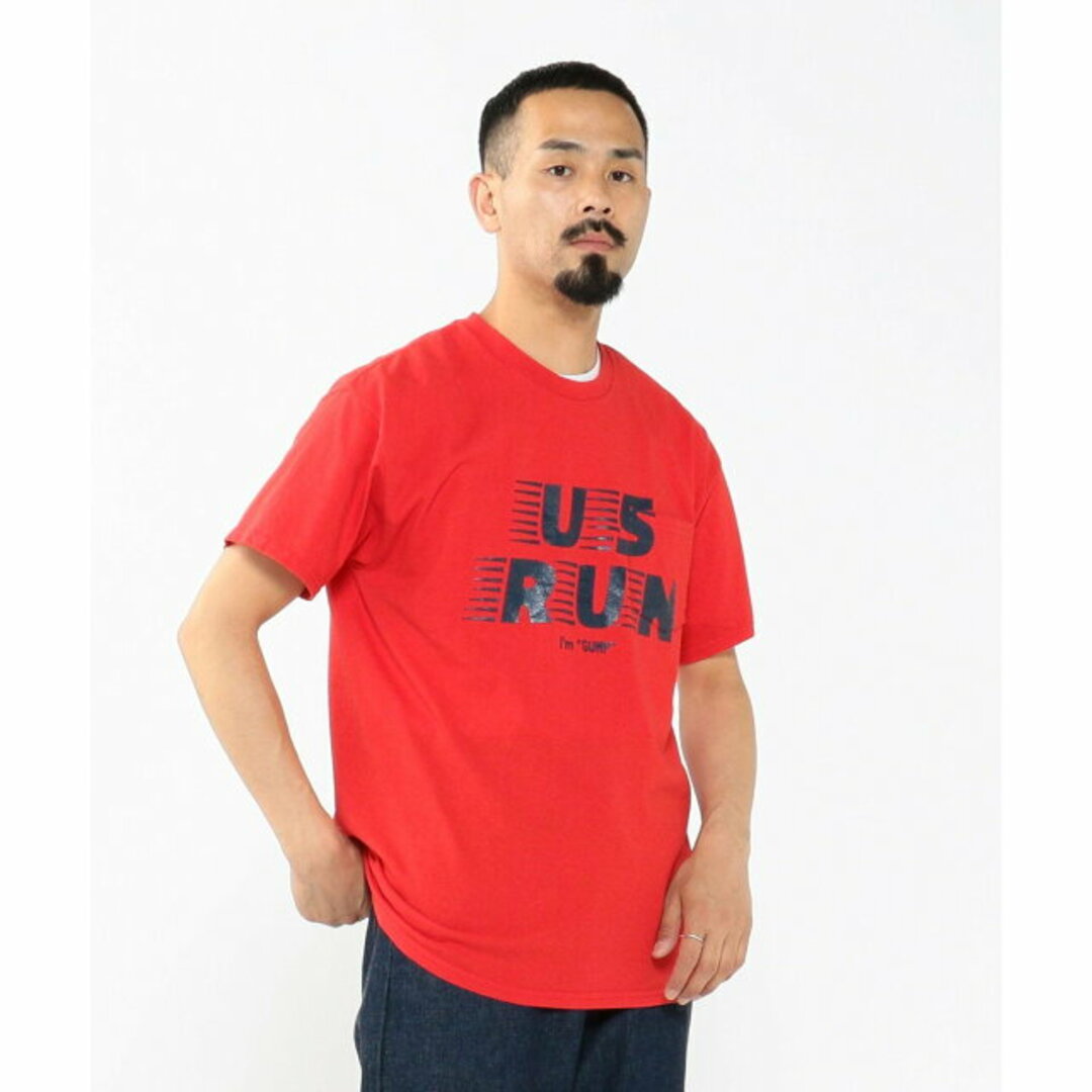 BEAMS PLUS(ビームスプラス)の【Red×Navy_Print】THE DAY * BEAMS PLUS / 別注  I am GUMP Tee メンズのトップス(Tシャツ/カットソー(半袖/袖なし))の商品写真