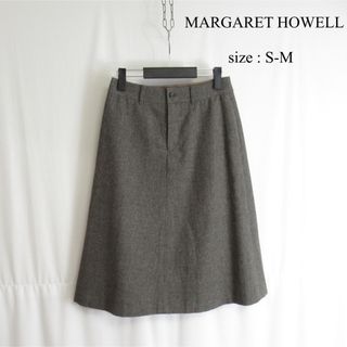 マーガレットハウエル(MARGARET HOWELL)の専用 MARGARET HOWELL ウール リネン フレア スカート ボトムス(ひざ丈スカート)