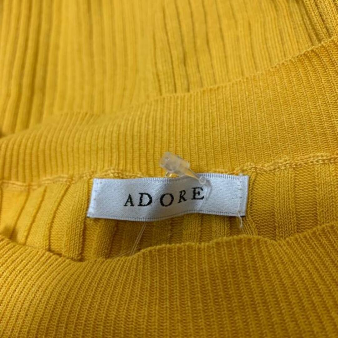 ADORE(アドーア)のADORE(アドーア) チュニック サイズ38 M レディース美品  - マスタード クルーネック/長袖/ロング丈 レディースのトップス(チュニック)の商品写真