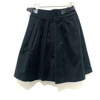 バーバリーブラックレーベル(BURBERRY BLACK LABEL)のBurberry Black Label(バーバリーブラックレーベル) スカート サイズ40 M レディース美品  - 黒 ひざ丈(その他)