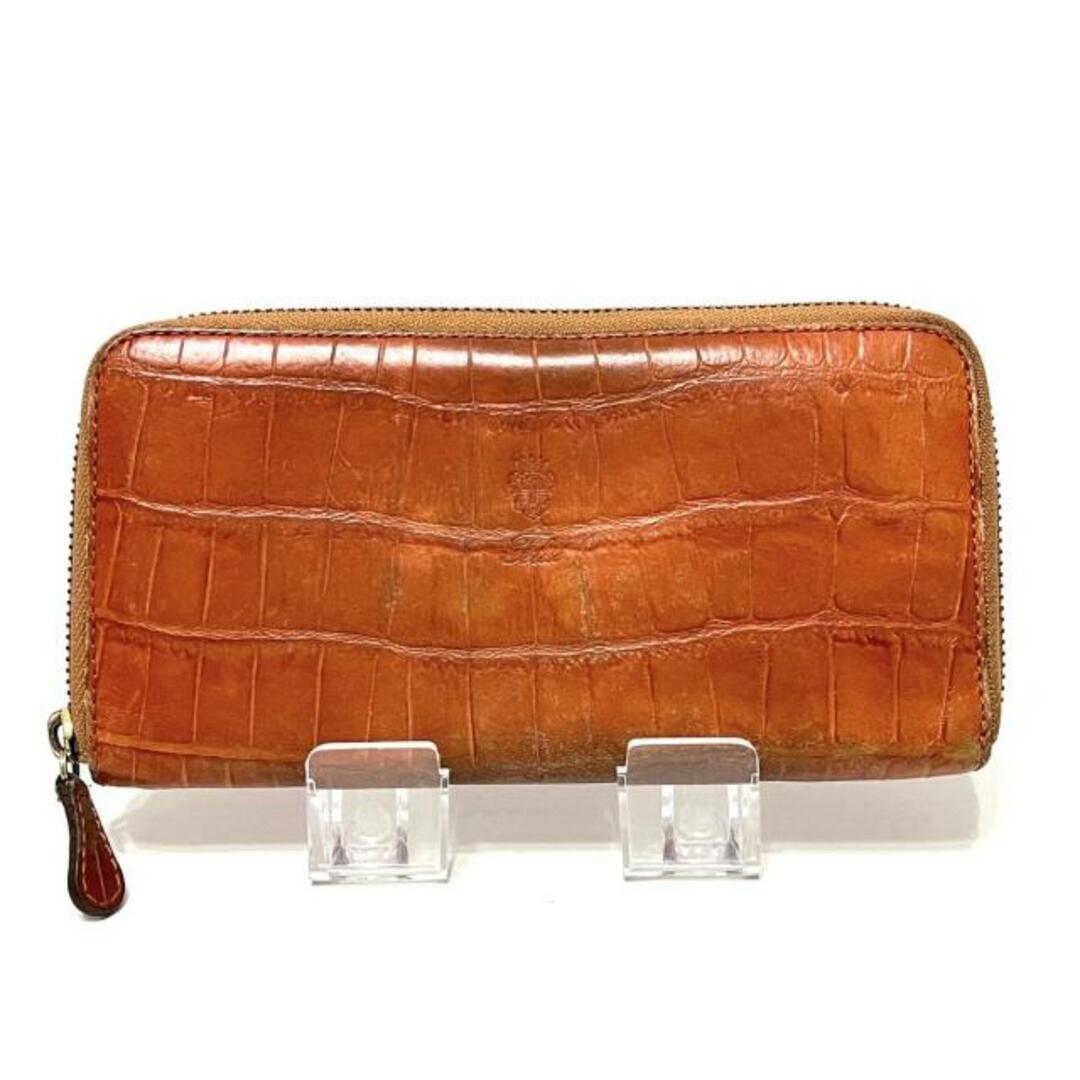 Felisi(フェリージ)のFelisi(フェリージ) 長財布 - 125 オレンジ 型押し加工/ラウンドファスナー レザー レディースのファッション小物(財布)の商品写真