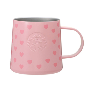スターバックスコーヒー(Starbucks Coffee)のスタバ♡バレンタイン2022♡ステンレスマグピンク♡(グラス/カップ)