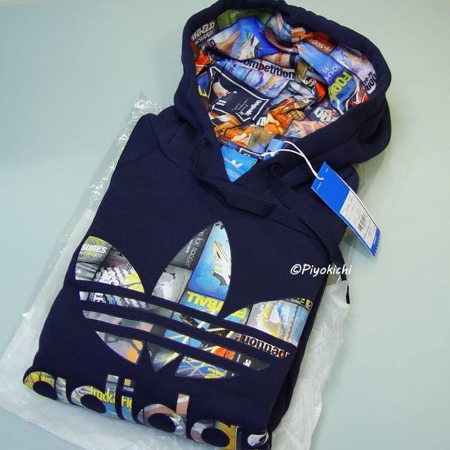 adidas - M【新品/即日発送OK】adidas オリジナルス パーカー ネイビー
