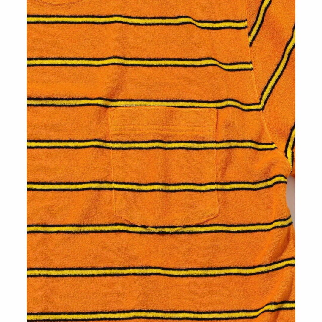 BEAMS PLUS(ビームスプラス)の【ORANGE】BEAMS PLUS / パイル ホリゾンタルストライプ ポケット Tシャツ その他のその他(その他)の商品写真