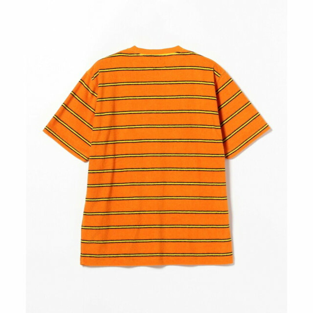 BEAMS PLUS(ビームスプラス)の【ORANGE】【L】BEAMS PLUS / パイル ホリゾンタルストライプ ポケット Tシャツ その他のその他(その他)の商品写真