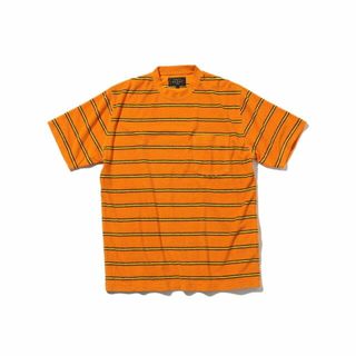 ビームスプラス(BEAMS PLUS)の【ORANGE】BEAMS PLUS / パイル ホリゾンタルストライプ ポケット Tシャツ(その他)