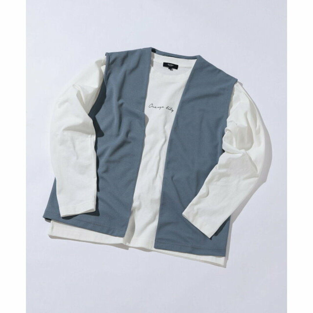 【SMOKE_BLUE】BEAMS HEART / 梨地 ベスト(Tシャツセット) メンズのトップス(Tシャツ/カットソー(半袖/袖なし))の商品写真