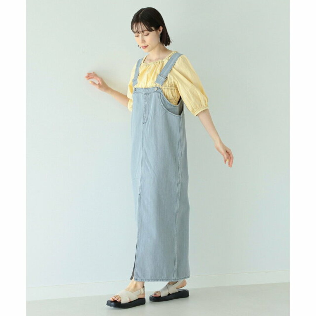 Ray BEAMS(レイビームス)の【GREY_USED】RED CARD TOKYO * Ray BEAMS / 別注 Lala ワンピース レディースのワンピース(ロングワンピース/マキシワンピース)の商品写真