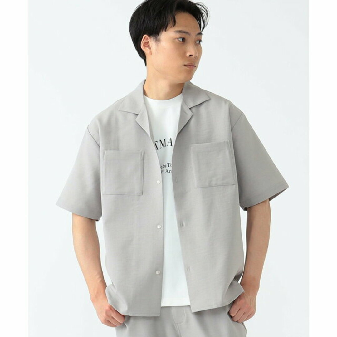 【GRAY_BEIGE】BEAMS HEART / ポリツイル オープンカラー シャツ メンズのトップス(シャツ)の商品写真